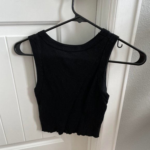 Brandy Melville Black Crop Top - Picture 2 of 2